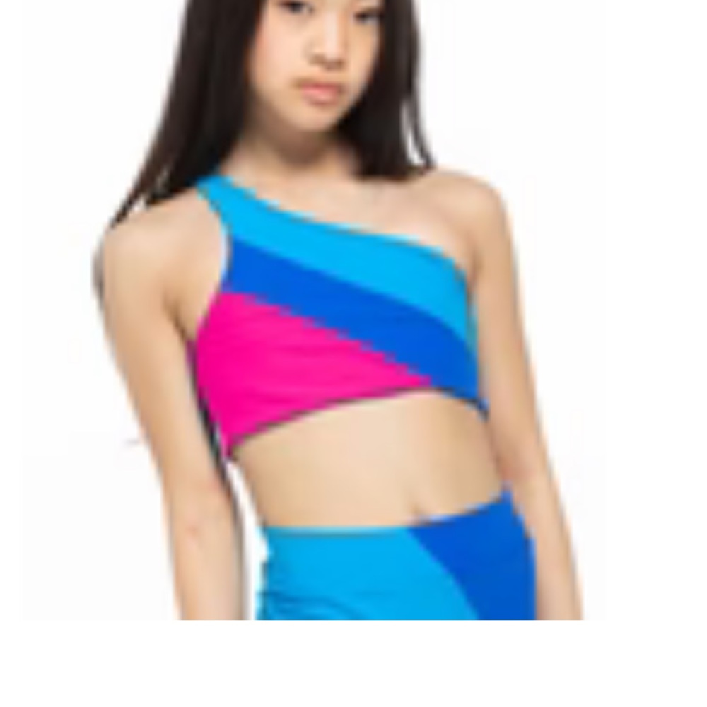 Blue Water Dance Two Piece Set (Blue and Pink) CL